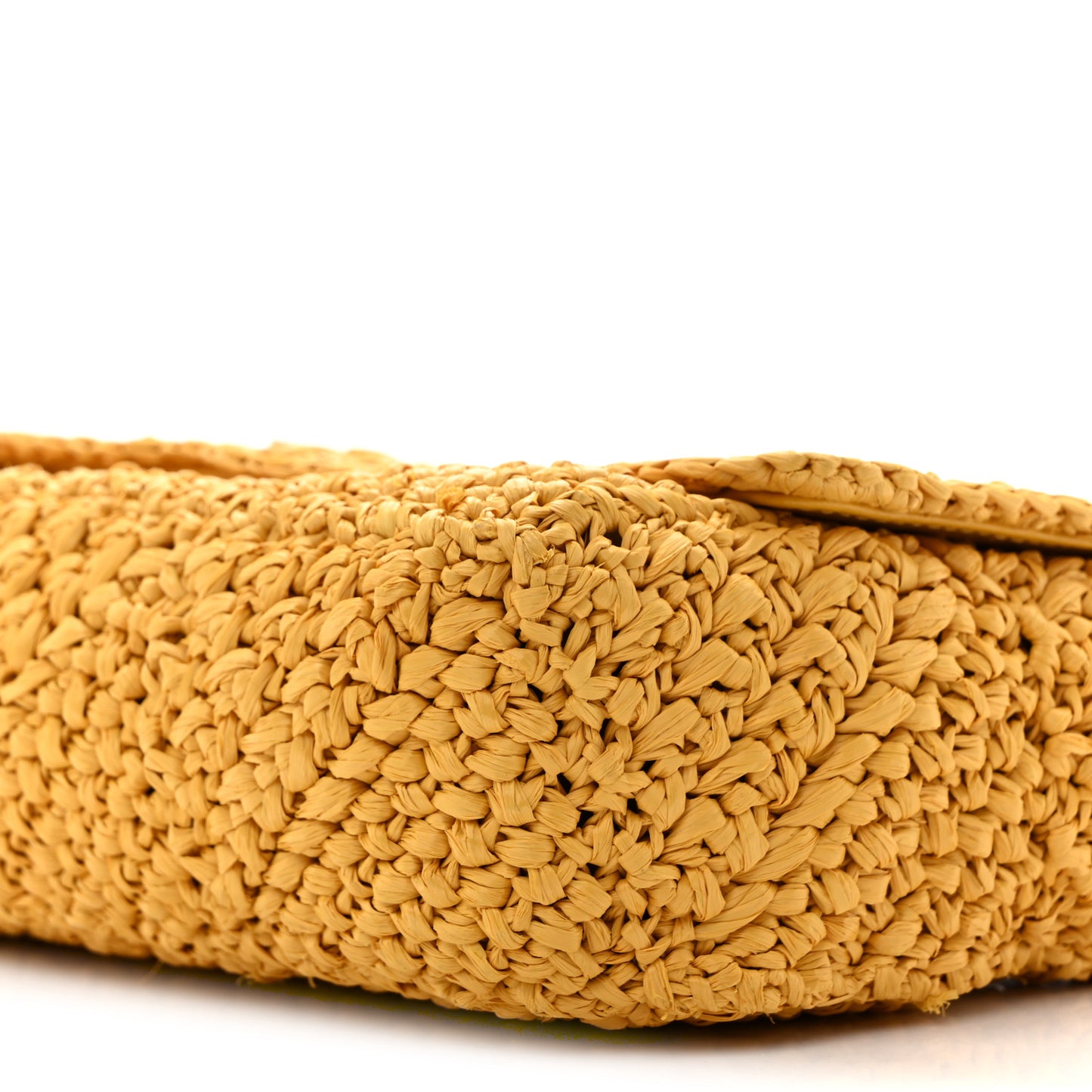 Raffia Monogram Medium Jamie Wheat