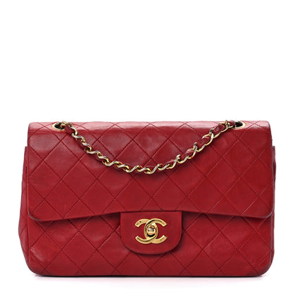 Chanel Lambskin Quilted Small Double Flap Red 1 of 14
