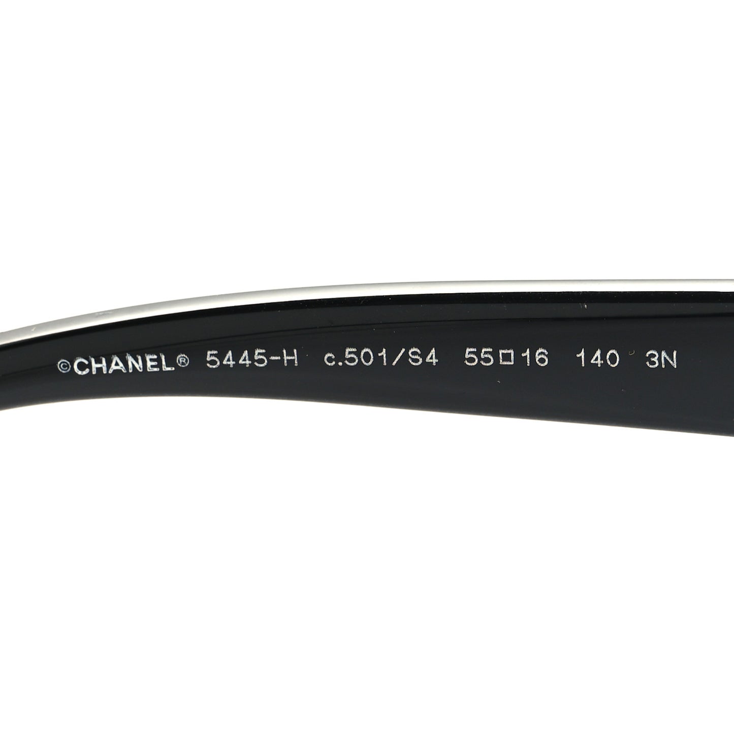 Acetate Pearl Butterfly Sunglasses 5445-H Black