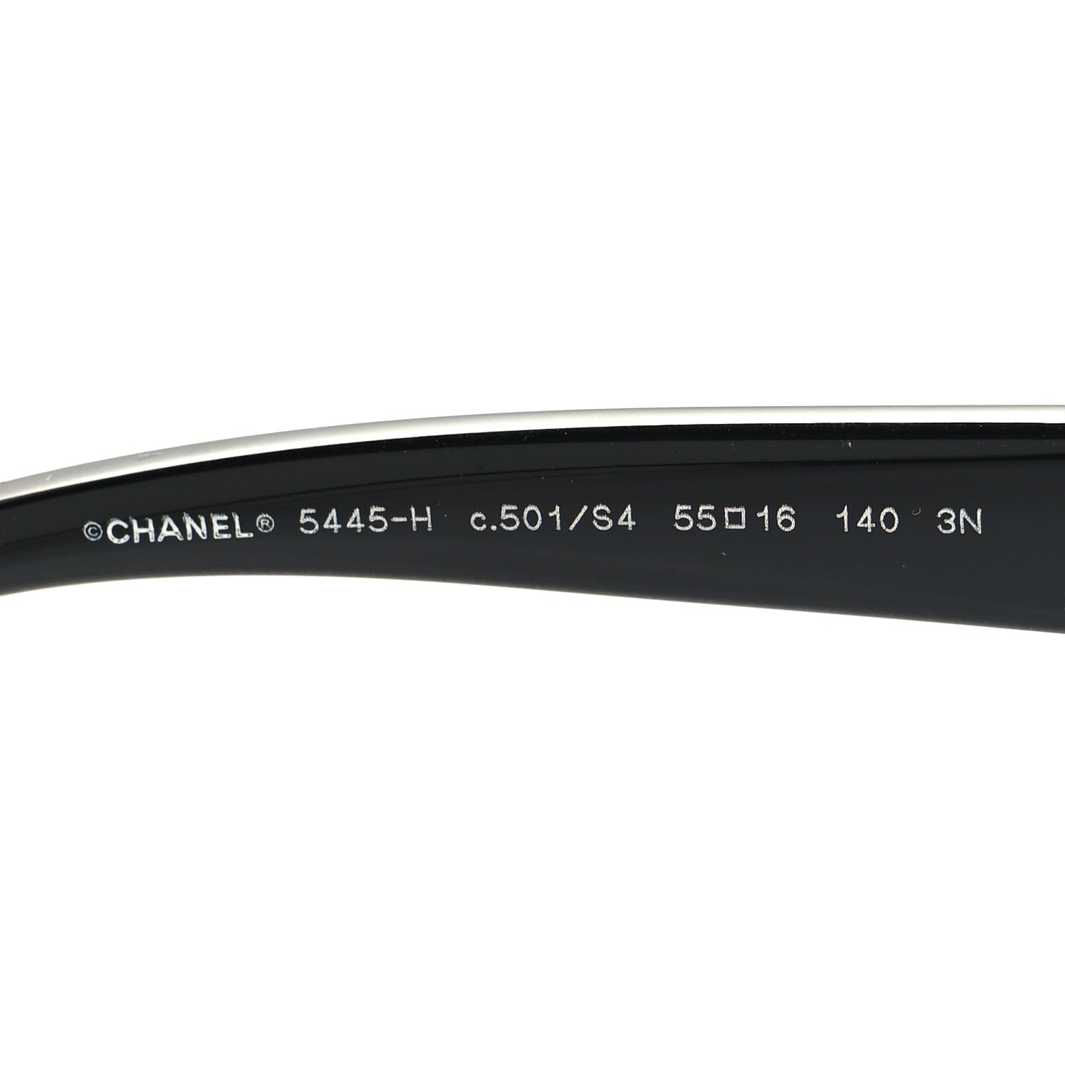 Chanel Acetate Pearl Butterfly Sunglasses 5445-H Black 4 of 6