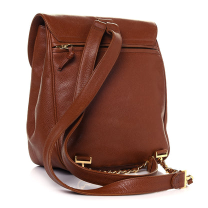 Chanel Caviar CC Backpack Brown 2 of 14