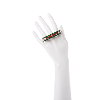 Gucci Crystal Web Cuff 16 Green Red 2 of 6