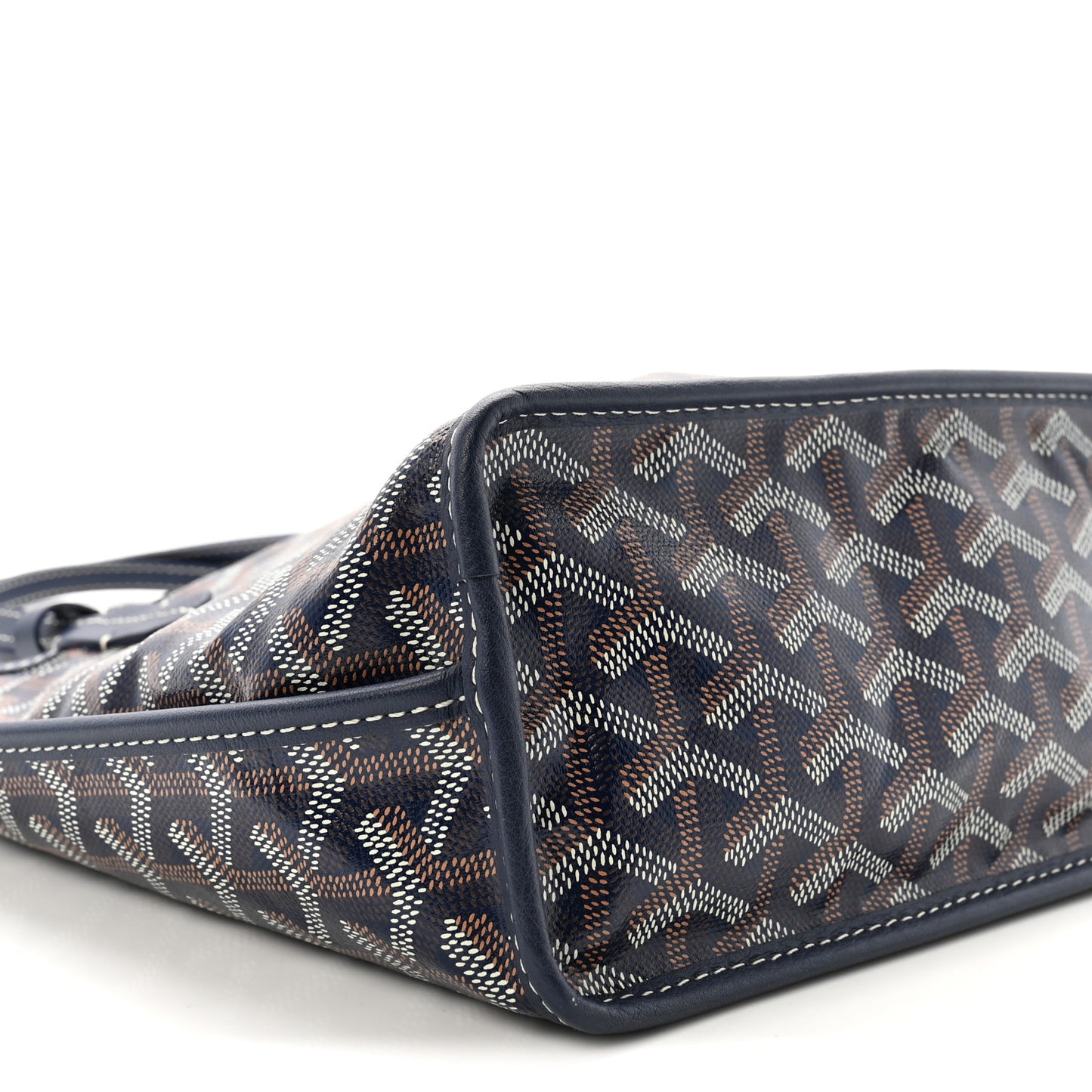 Goyardine Reversible Mini Anjou Navy