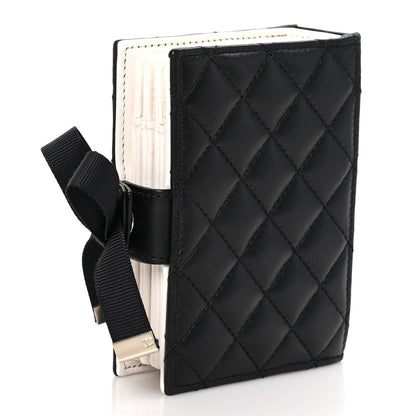Chanel Lambskin Quilted Book Card Holder Black 3 of 10