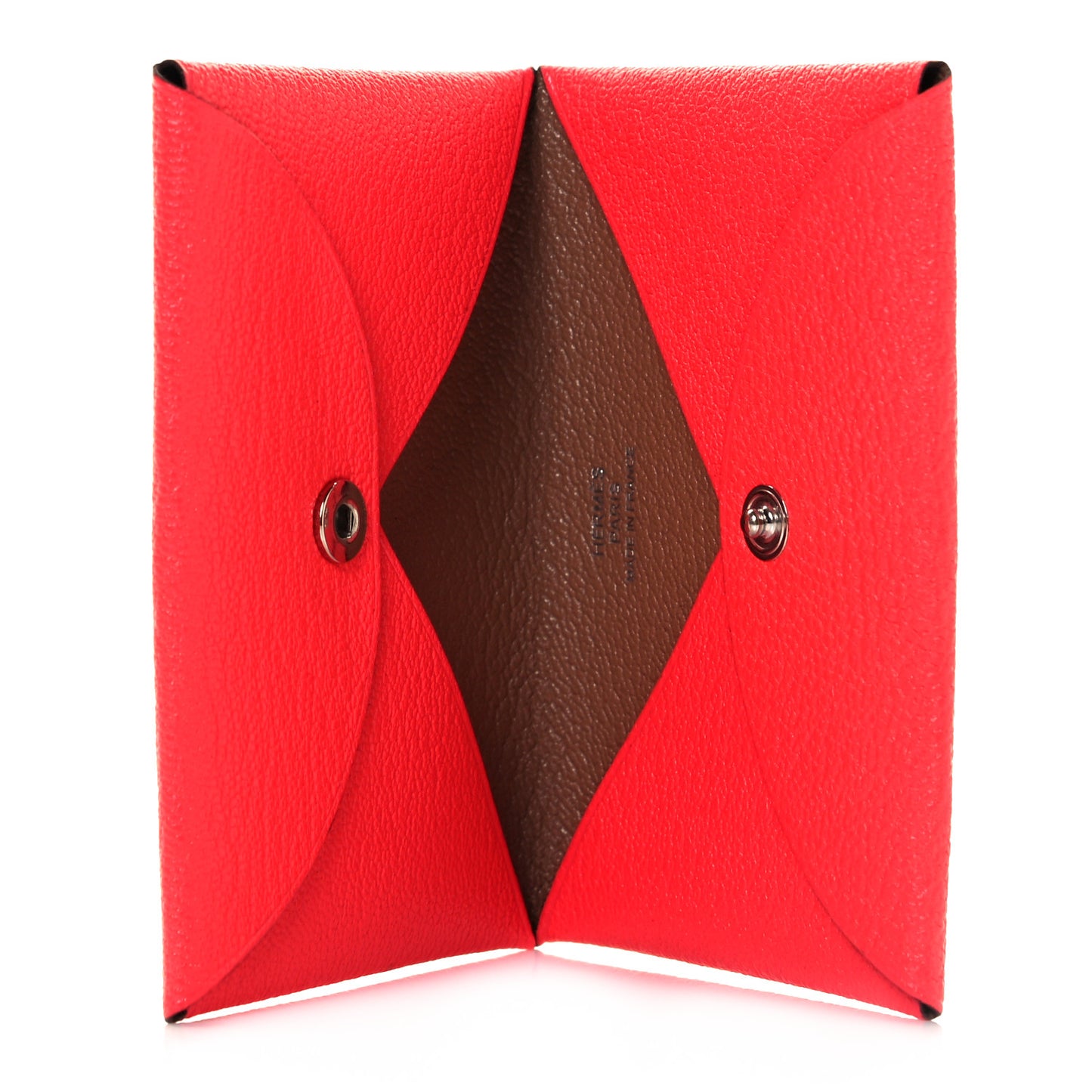 Chevre Mysore Verso Calvi Card Case Rose Texas Quebracho