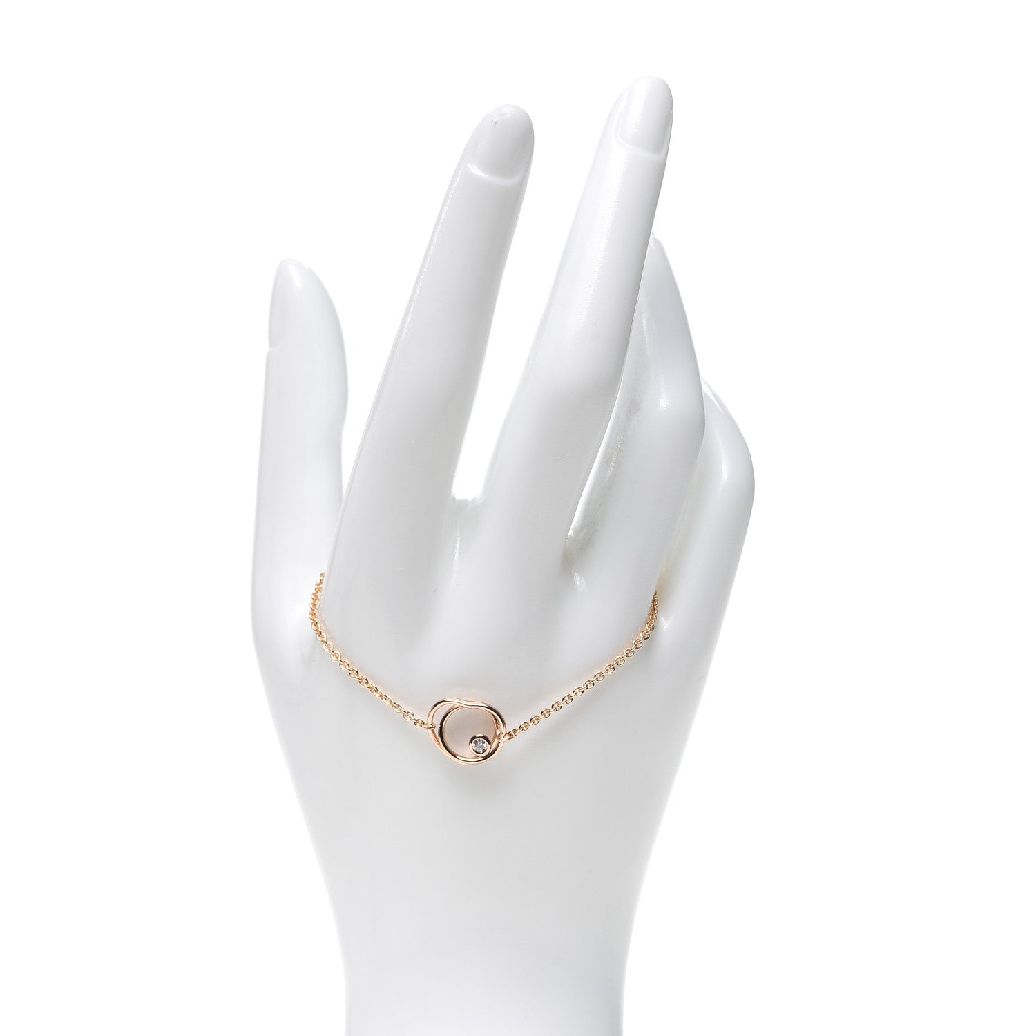 Hermes 18K Rose Gold Diamond TPM Vertige Coeur Bracelet SH 2 of 5