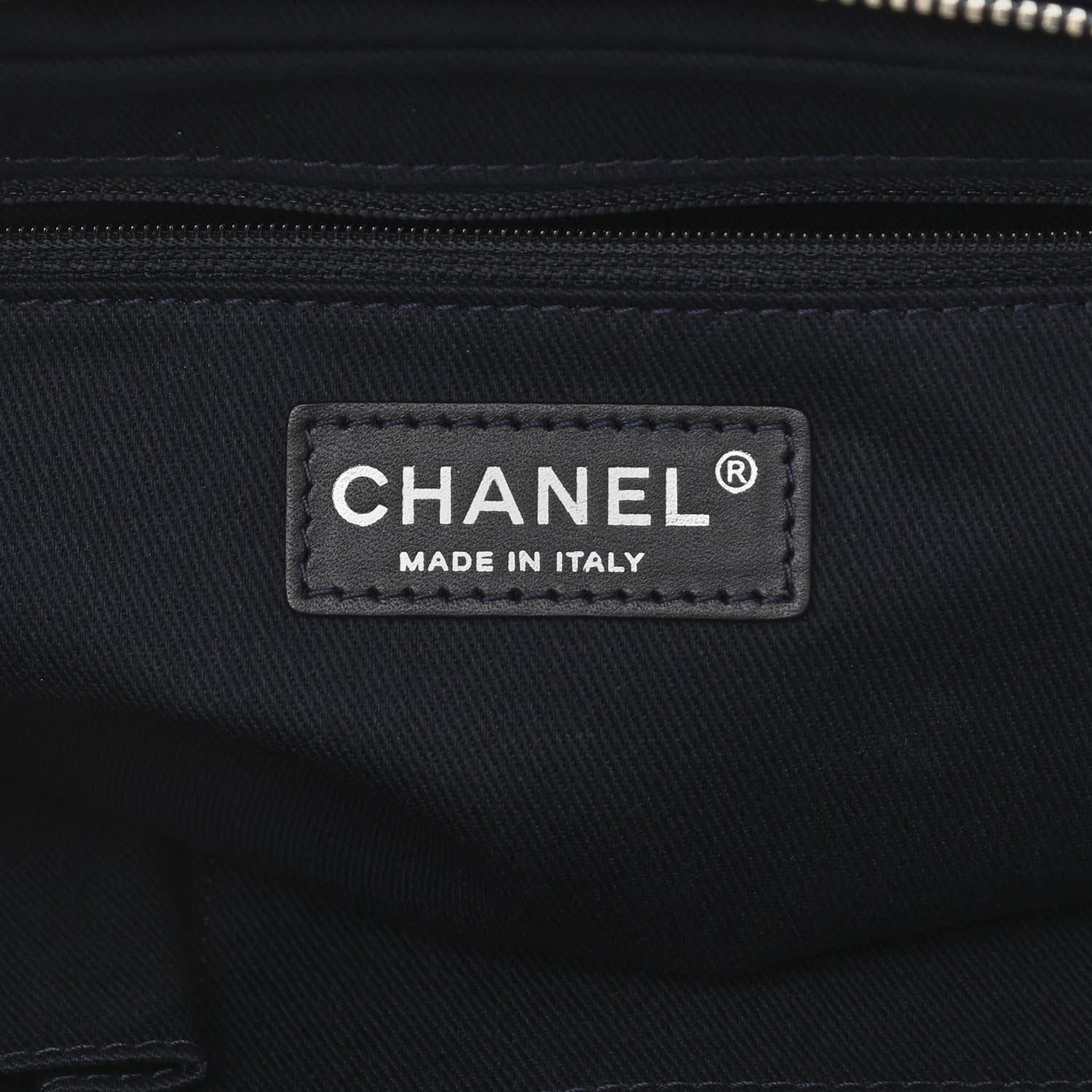 Chanel Deerskin Quilted Casual Journey Flap Dark Blue 6 of 11