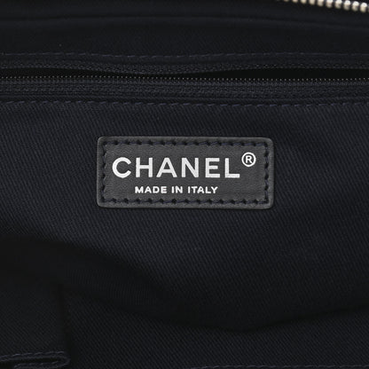 Chanel Deerskin Quilted Casual Journey Flap Dark Blue 6 of 11