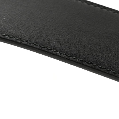 Gucci Textured Dollar Calfskin Nickel Double G 40mm Belt 100 40 Black 7 of 12