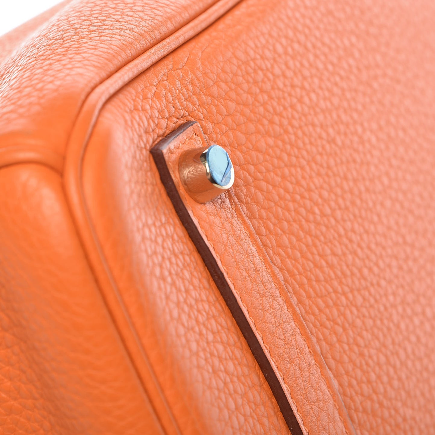 Taurillon Clemence Birkin 35 Orange