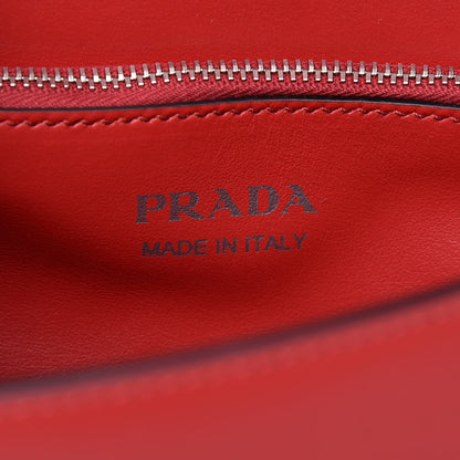 Prada Saffiano City Calfskin Studded Small Elektra Shoulder Bag Fuoco Black 6 of 6