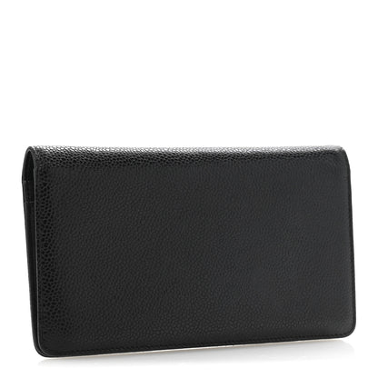Chanel Caviar Timeless CC Yen Wallet Black 3 of 10