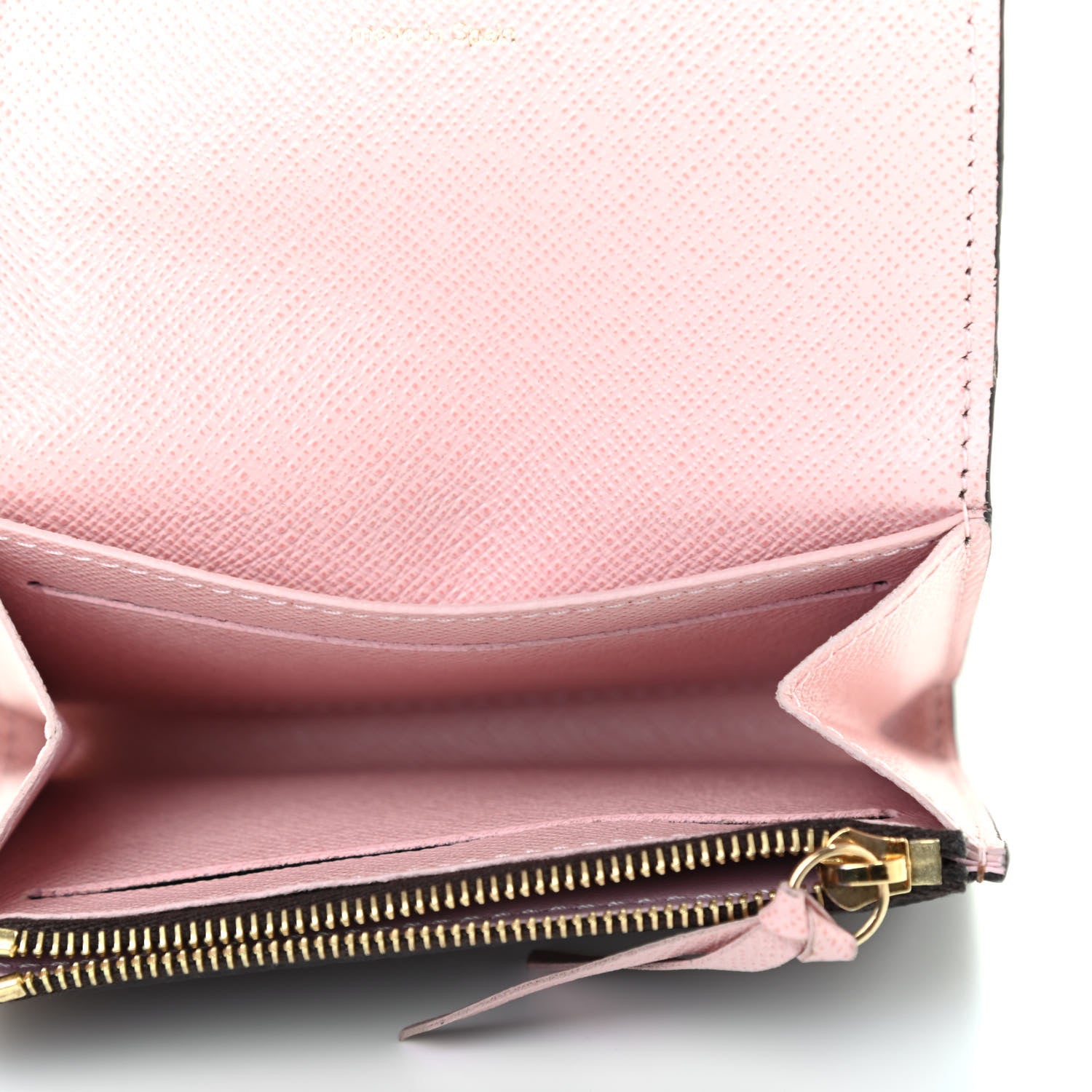 Louis Vuitton Damier Ebene Rosalie Coin Purse Rose Ballerine 5 of 7