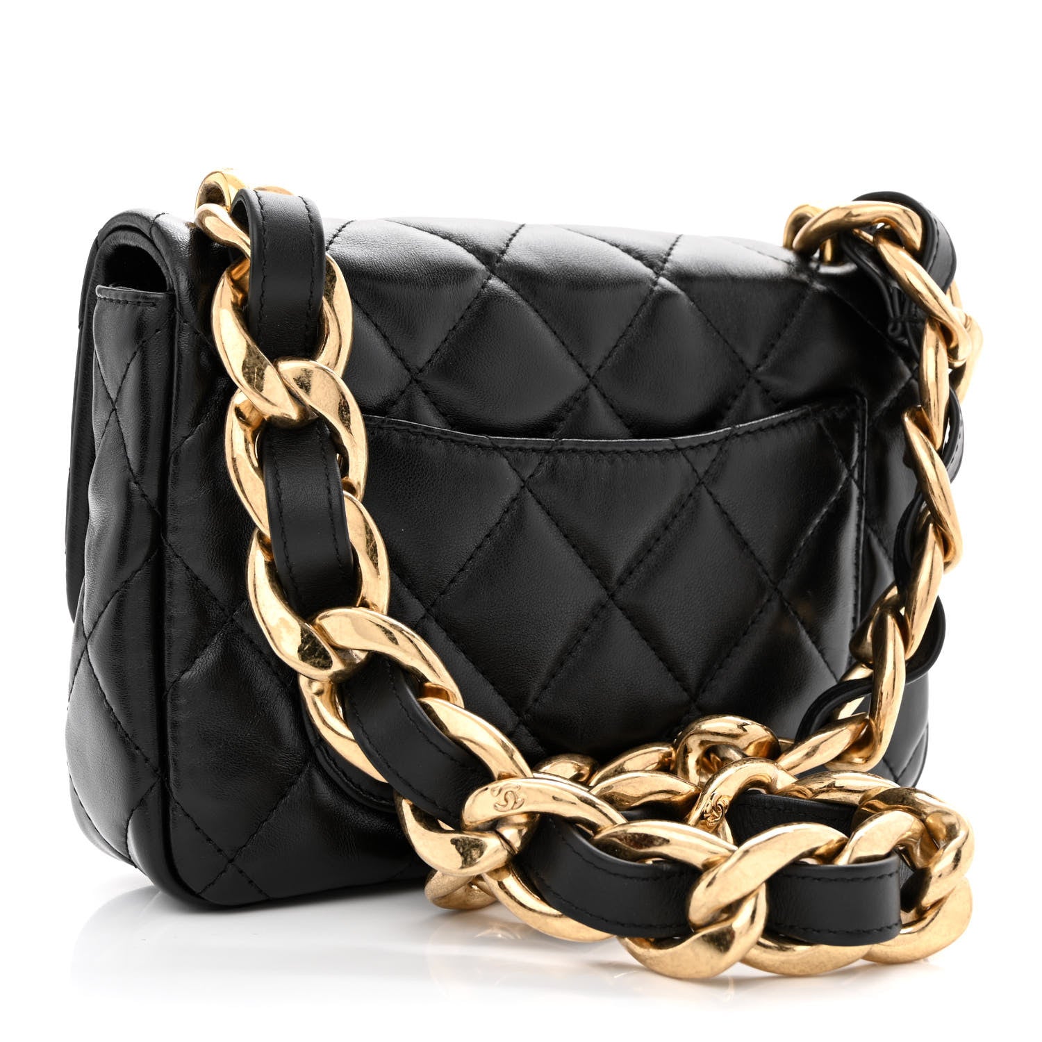 Chanel Lambskin Quilted Small Funky Town Flap Black 3 of 11
