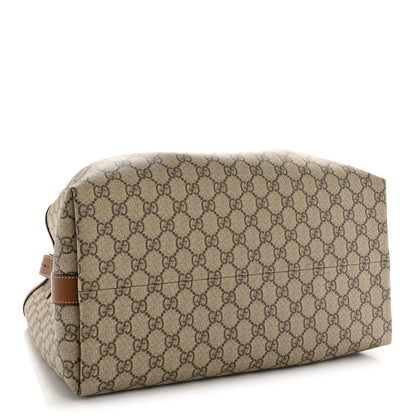 Gucci GG Icon Monogram Padlock Shoulder Bag Beige Dark Brown 4 of 15
