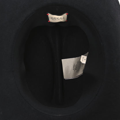 Gucci Felt Dallas Wide Brim Hat S Black 7 of 8