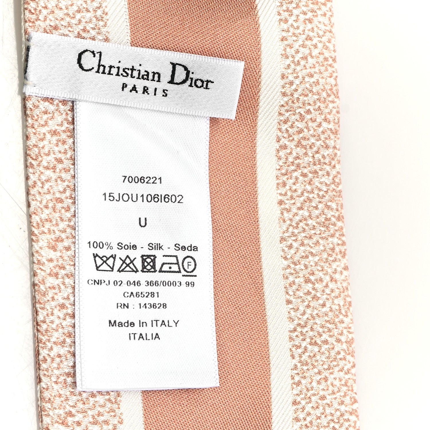 Christian Dior Silk Toile De Jouy Mitzah Scarf Pink 3 of 3