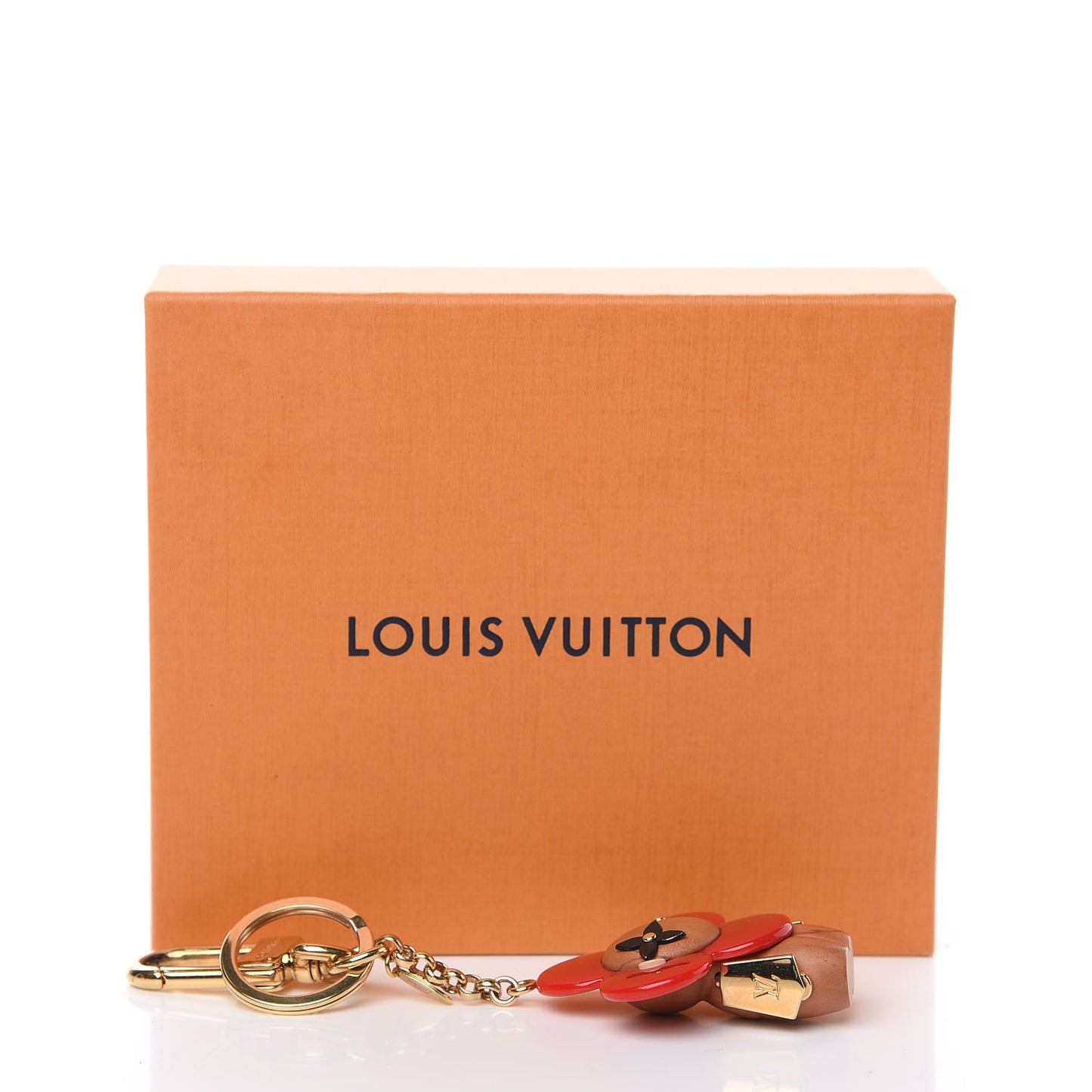 Resin Wood Vivienne Bag Charm Red