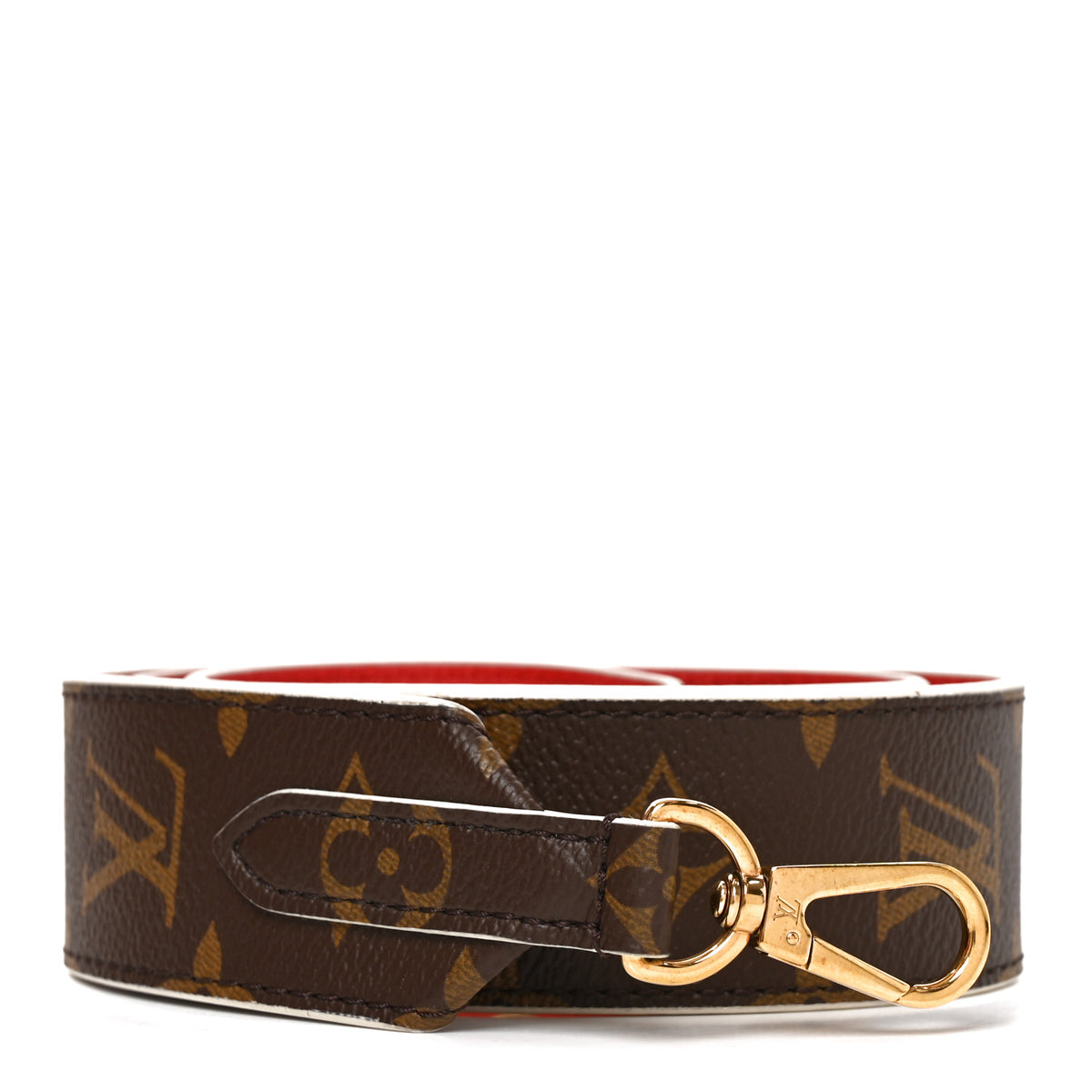 Louis Vuitton Monogram Bandouliere Shoulder Strap Red 1 of 3