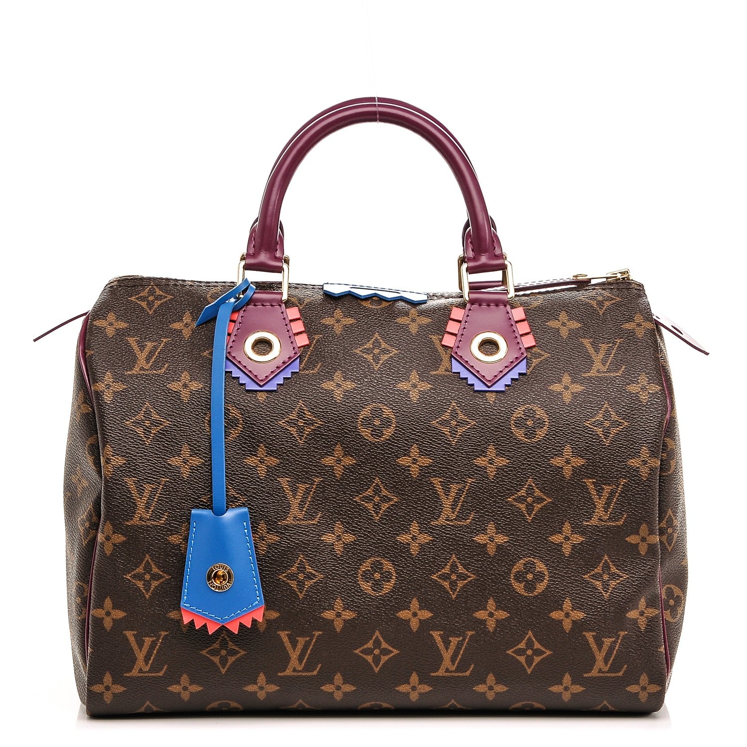 Louis Vuitton Monogram Totem Speedy 30 Magenta 1 of 6