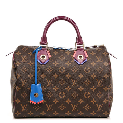 Louis Vuitton Monogram Totem Speedy 30 Magenta 1 of 6