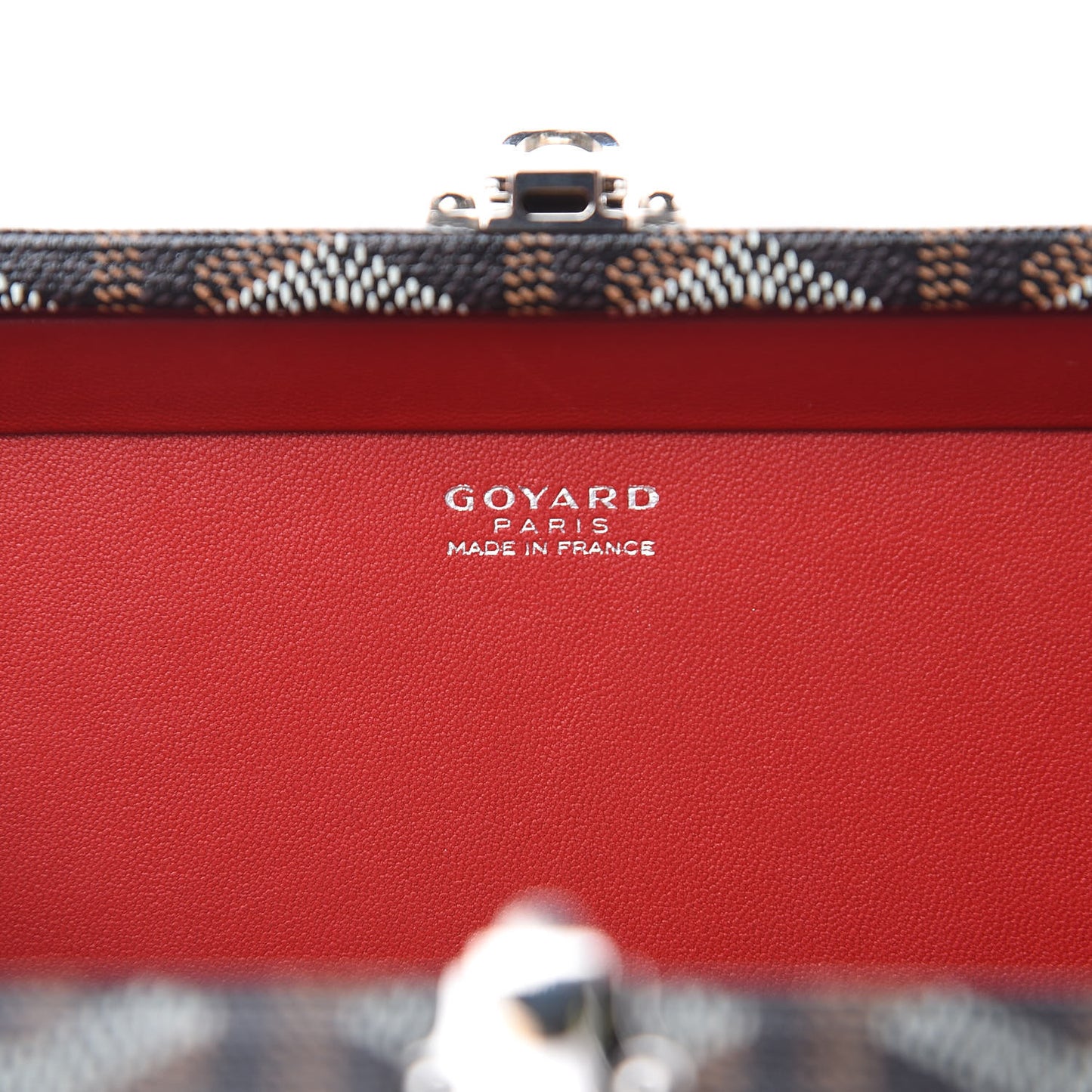 Goyardine Minaudiere Trunk Bag Black