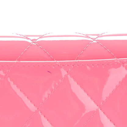 Chanel Patent Calfskin Quilted Clutch With Removable Chain Light Pink 10 of 10