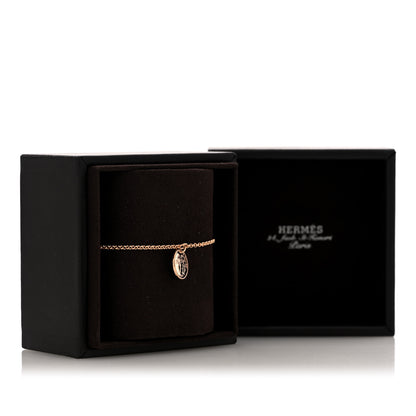 Hermes 18K Rose Gold Diamond PM Ex-Libris Bracelet SH 5 of 5