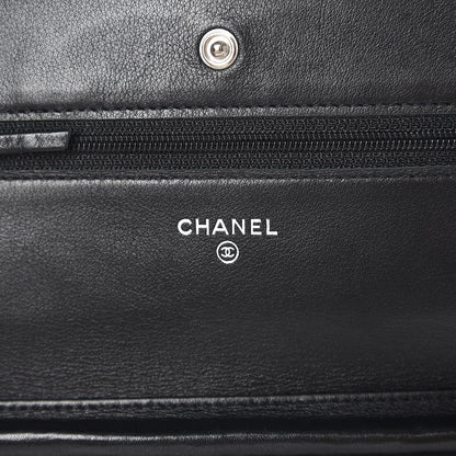 Chanel Caviar Timeless CC Wallet On Chain WOC Black 6 of 10