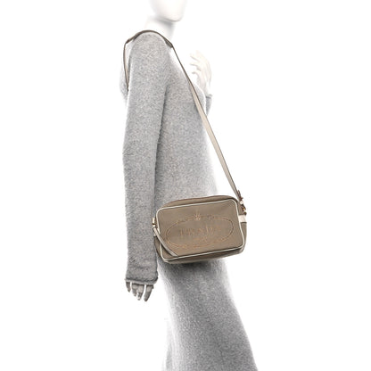 Prada Jacquard Logo Camera Bag Corda Talco 2 of 9
