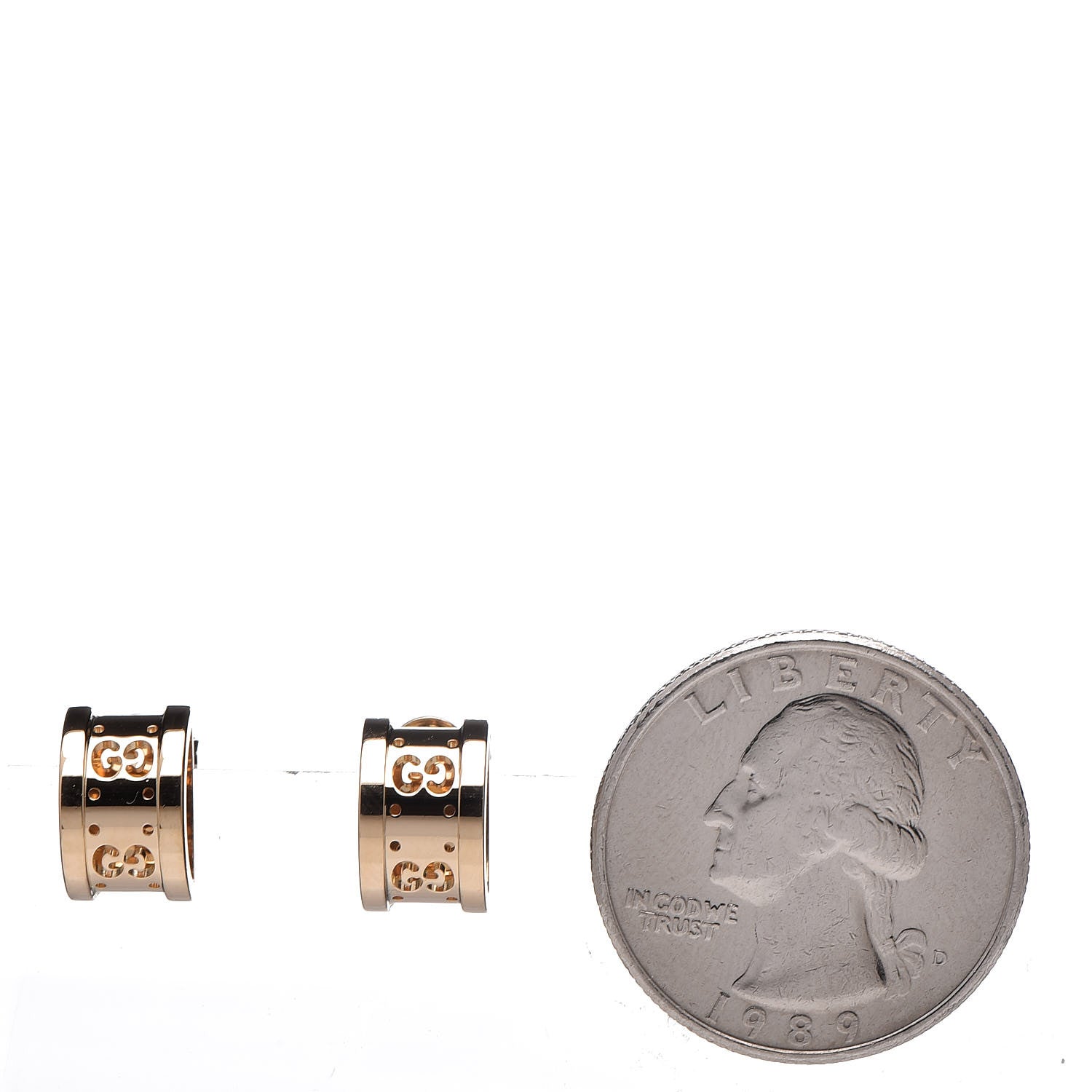 Gucci 18K Yellow Gold Icon Twirl Earrings 2 of 4