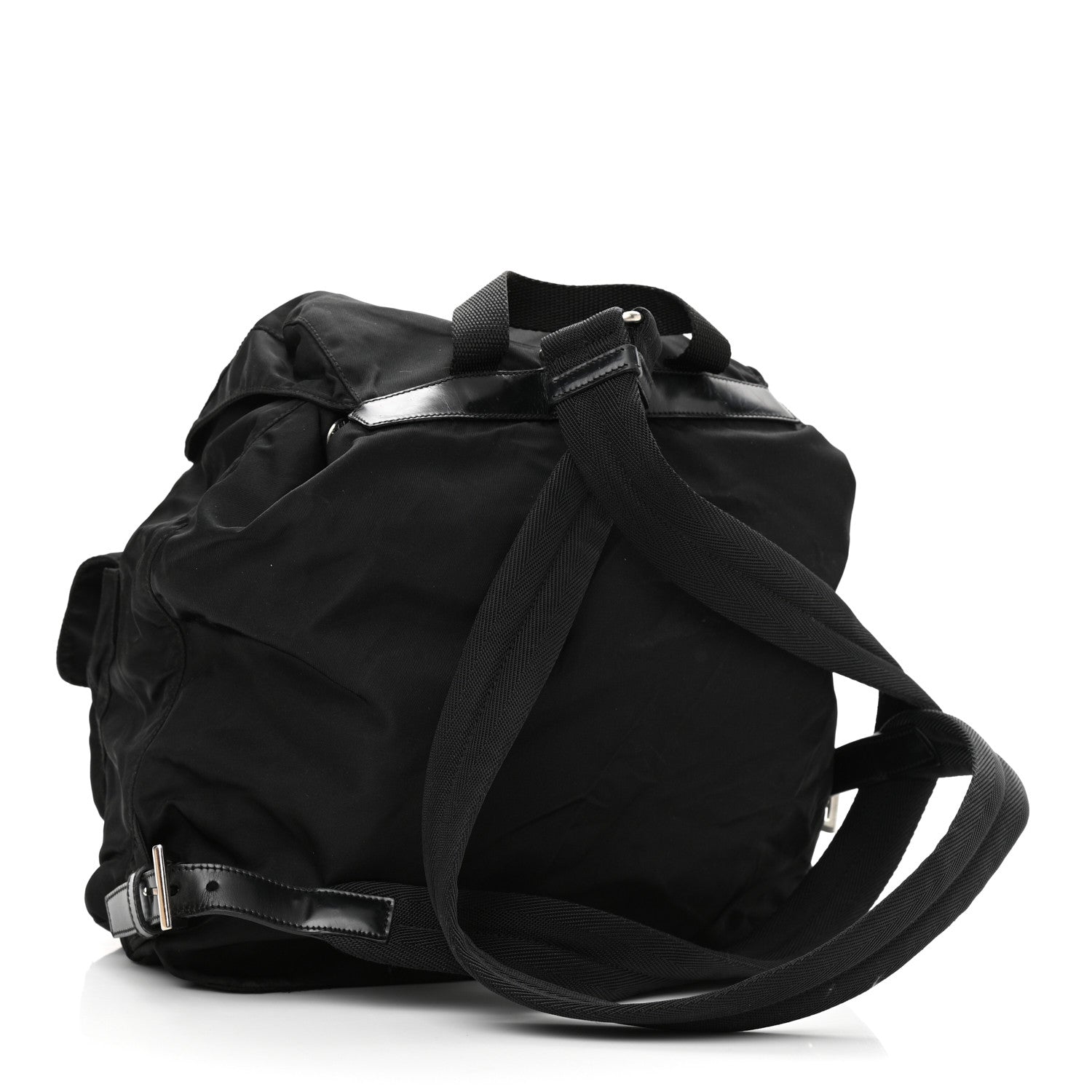 Prada Nylon Vela Medium Backpack Black 3 of 14