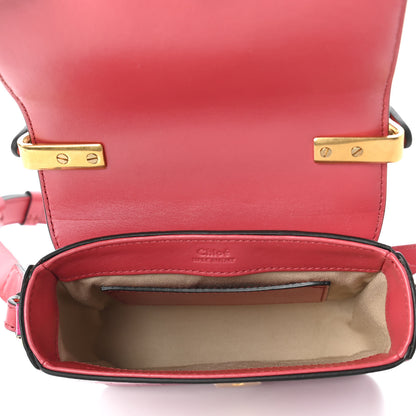 Chloe Calfskin Crocodile Embossed Mini C Double Carry Graphic Pink 5 of 10