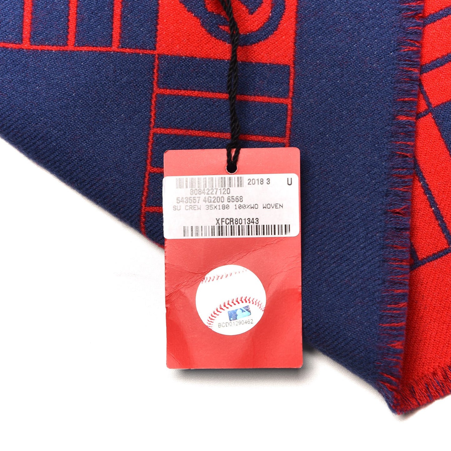 X MLB Wool Detroit Tigers Patch Crew Scarf Fiamma