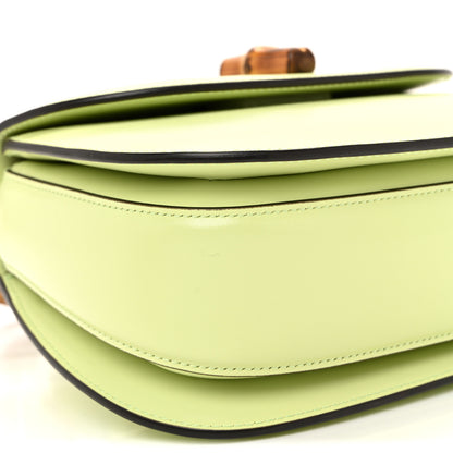 Gucci Boarded Dyana Lux Calfskin Web Small Bamboo 1947 Top Handle Bag Light Green 10 of 12