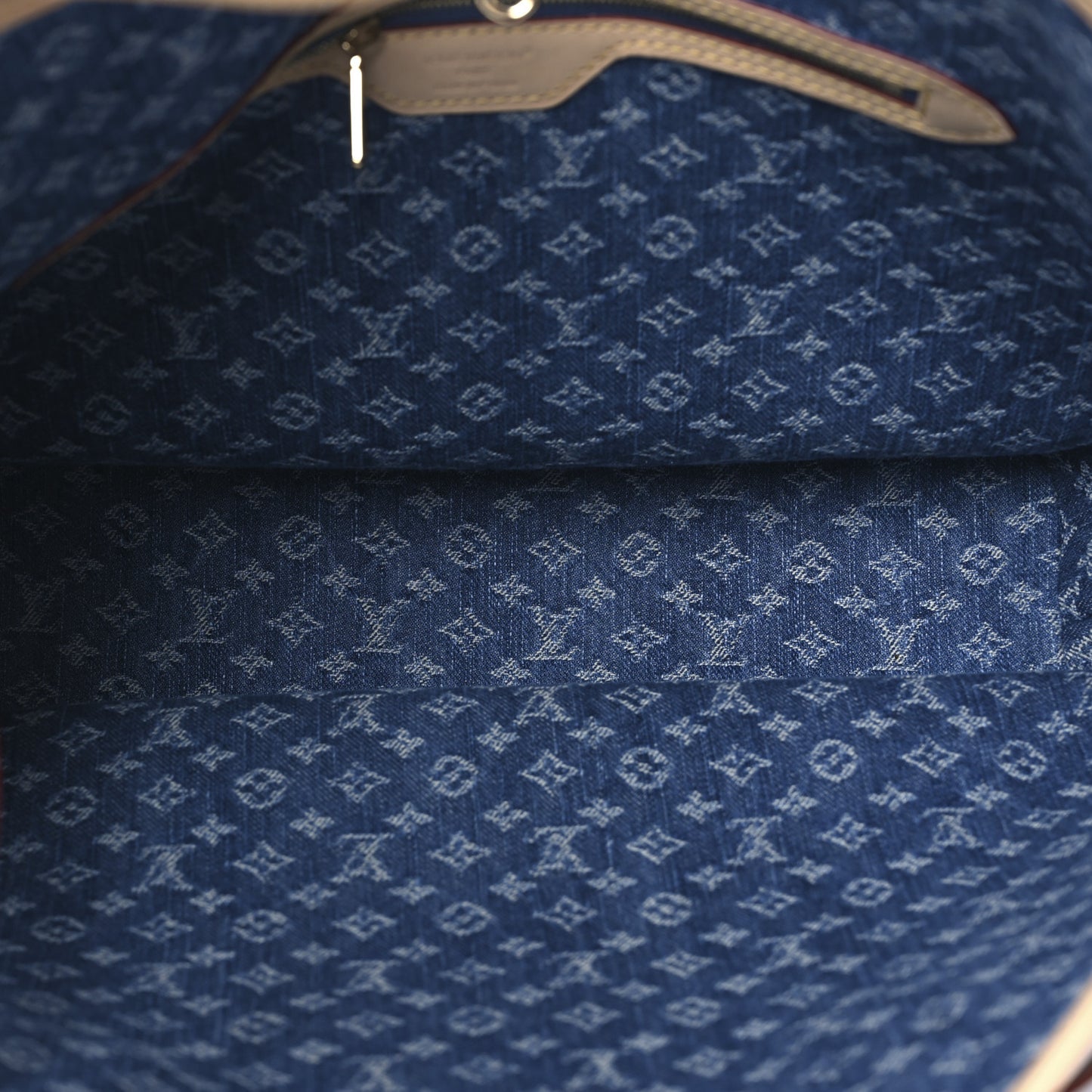 Monogram Denim Neo Neverfull MM Blue