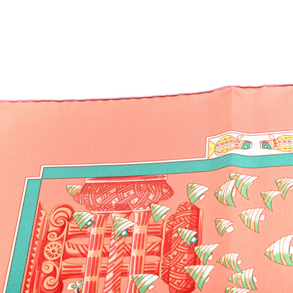 Hermes Silk Rencontre Oceane Scarf 90 4 of 5