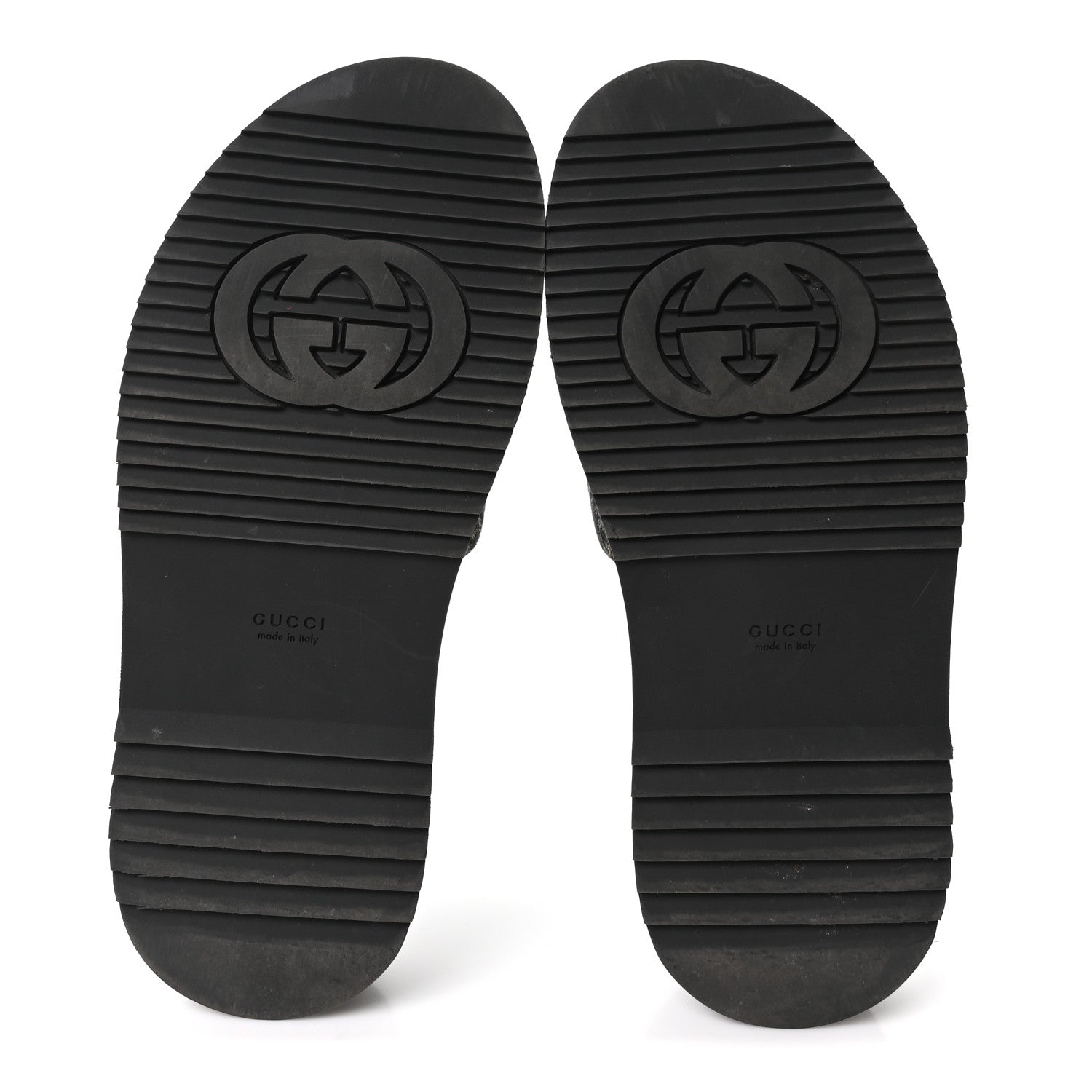 Gucci Jacquard Black Denim GG Monogram Angelina Platform 55mm Slide Sandals 39.5 Black Ivory 6 of 10