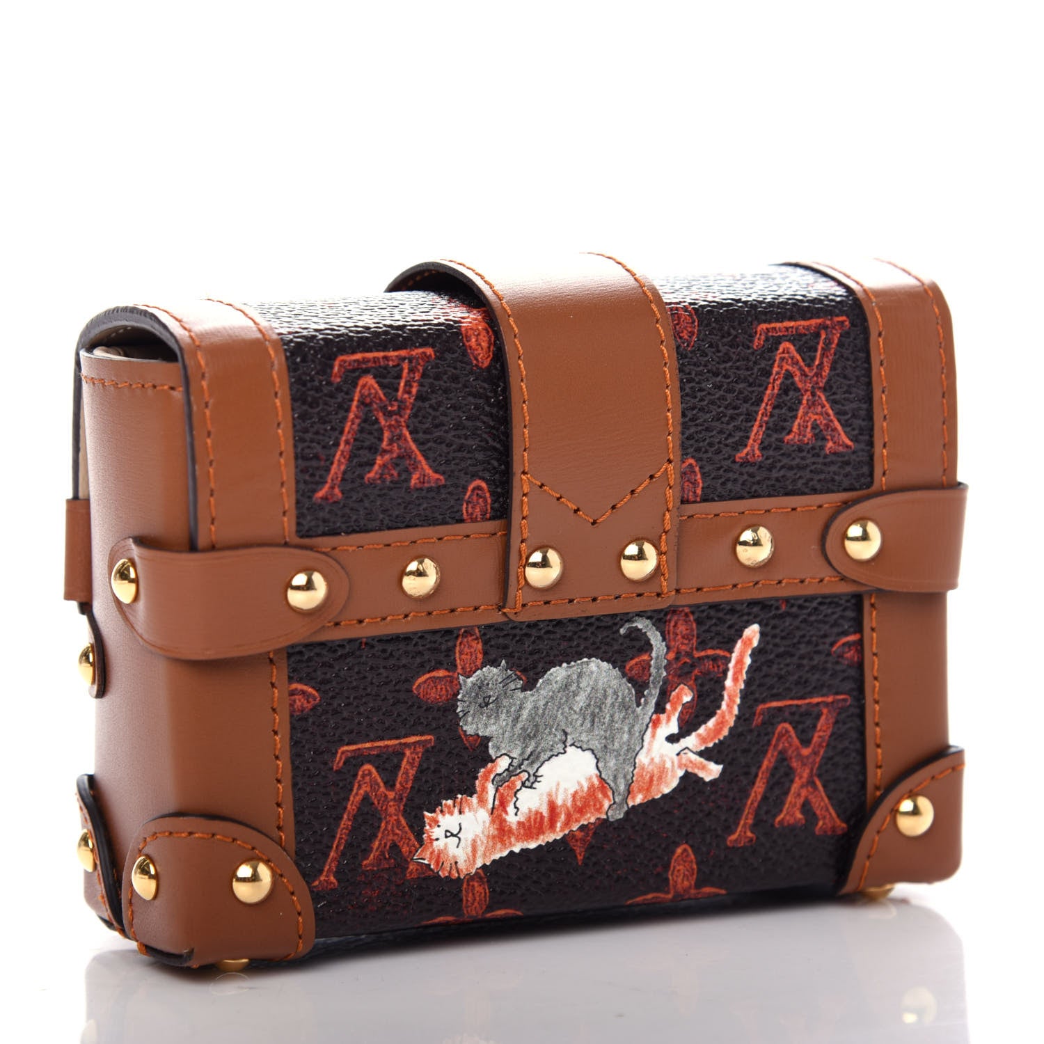 Louis Vuitton Catogram Essential Trunk Orange Marron 3 of 6
