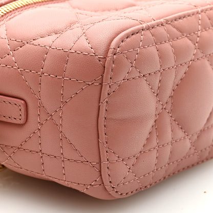 Christian Dior Lambskin Cannage Micro Vanity Case Ethereal Pink 7 of 8