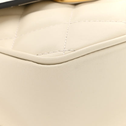 Gucci Calfskin Quilted Small Deco Shoulder Bag Mystic White 14 of 14