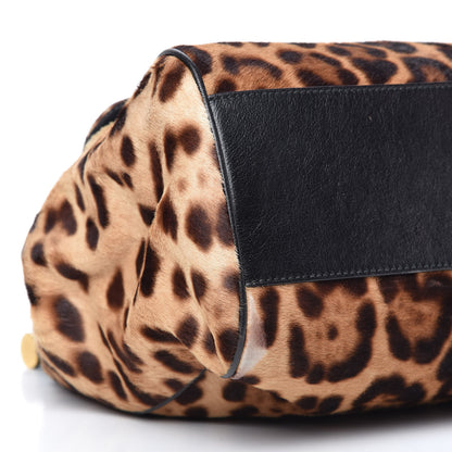 Dolce & Gabbana Calf Hair Leopard Print Large Miss Sicily Satchel Naturale 6 of 10