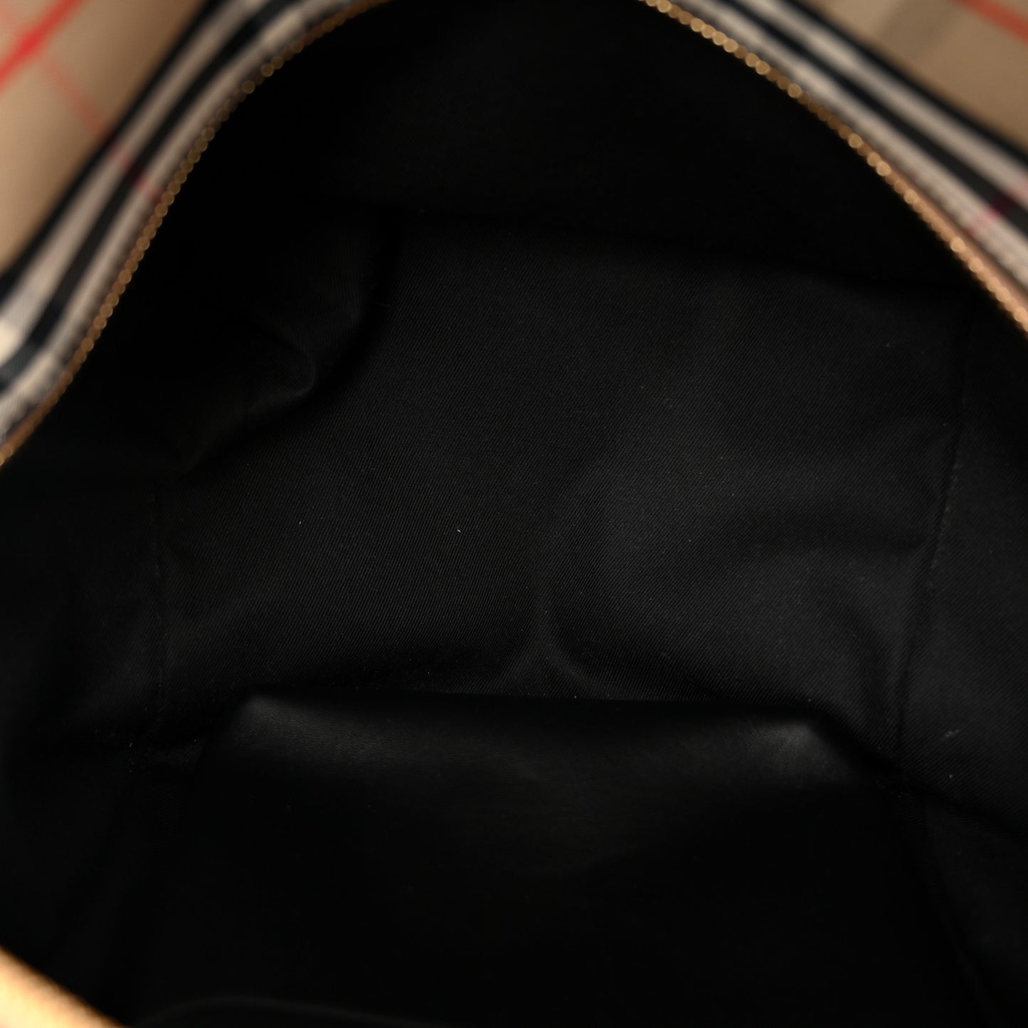 Smooth Calfskin House Check Medium Cube Bowling Bag Archive Beige