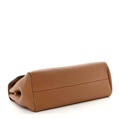 Prada Vitello Daino Soft Flap Shoulder Bag Cognac 4 of 9