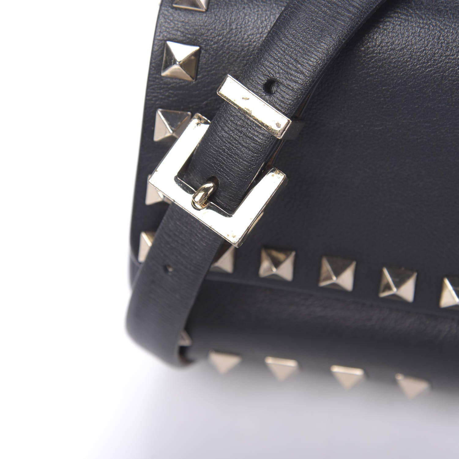 Valentino Garavani Calfskin Rockstud Belt Bag Black 17 of 18