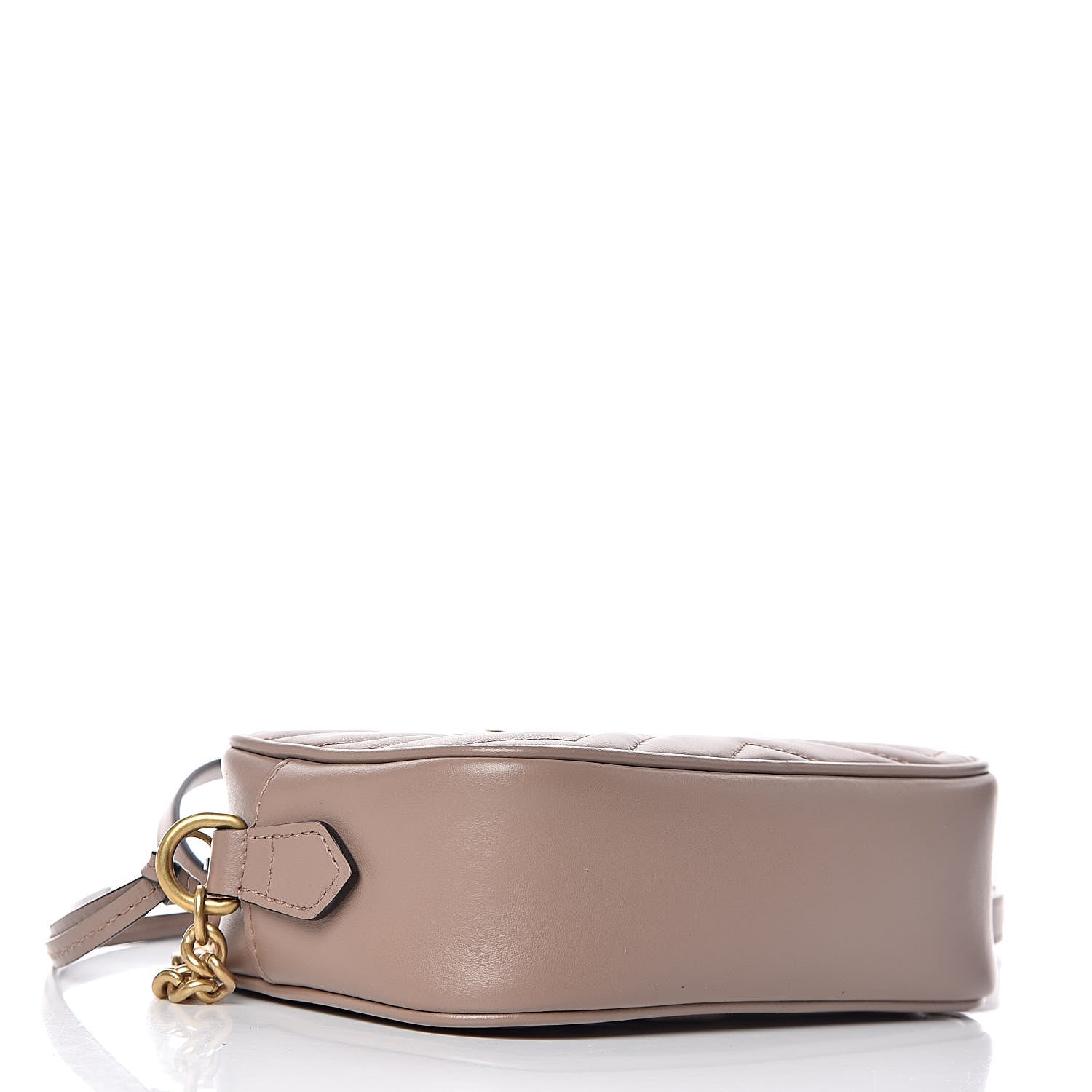 Gucci Calfskin Matelasse Mini GG Marmont Chain Shoulder Bag Porcelain Rose 4 of 12