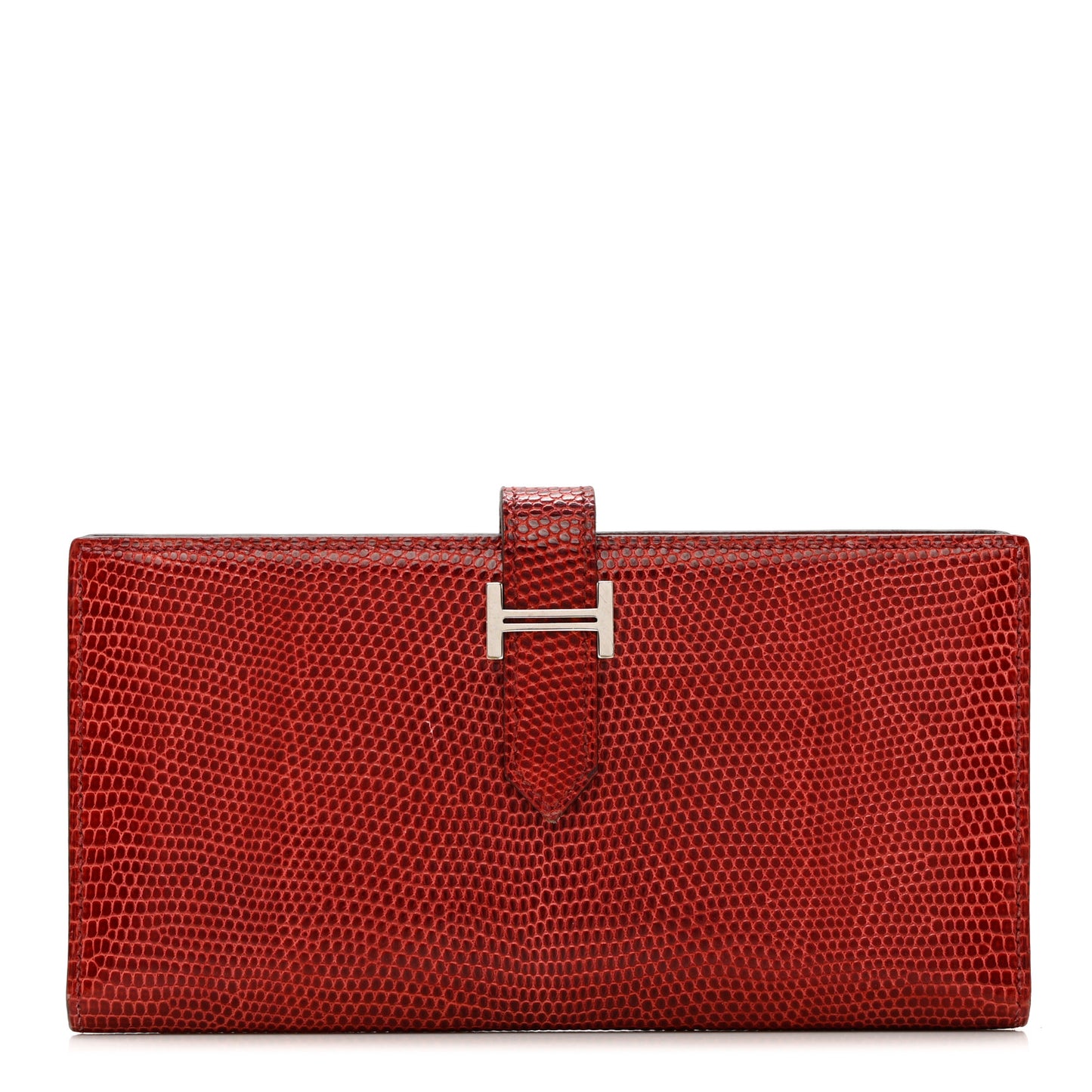 Lizard Bearn Gusset Wallet Rubis