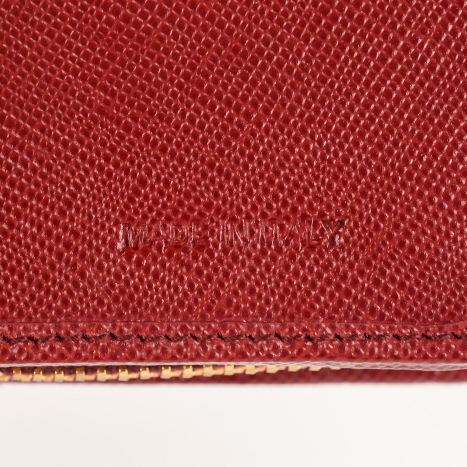 Prada Saffiano Metal Compact Wallet Rubino 8 of 10