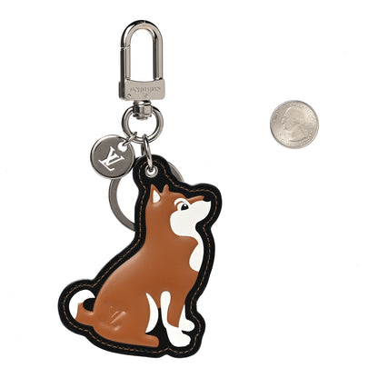 Louis Vuitton Calfskin Dog Bag Charm Key Holder 2 of 7