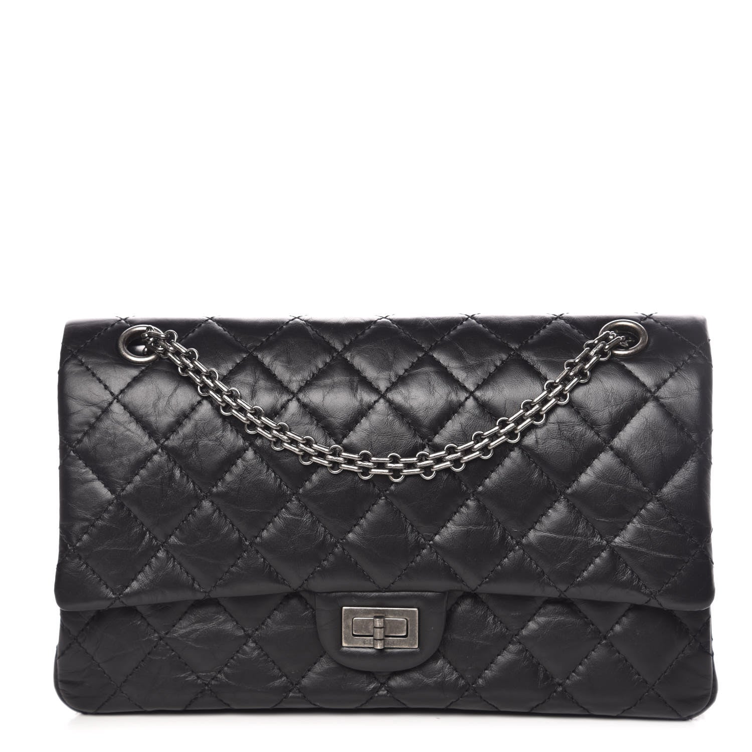 Chanel Aged Calfskin Quilted 2.55 Reissue 226 Flap Black 1 of 9